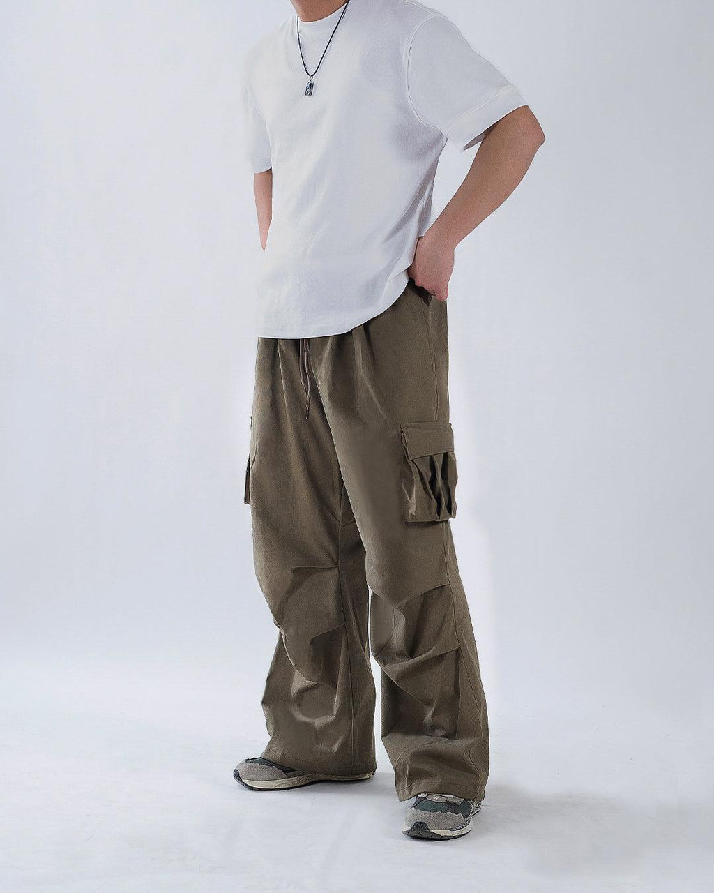 Men Off Duty Detail Flap Pocket Cargo Pant