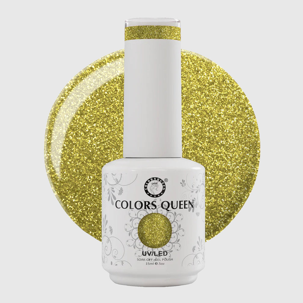 UV LED Soak Off Gel Polish - Glitter Nail Colors 