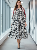 Cotton Cape Sleeves Midi Dress - Pinkkup