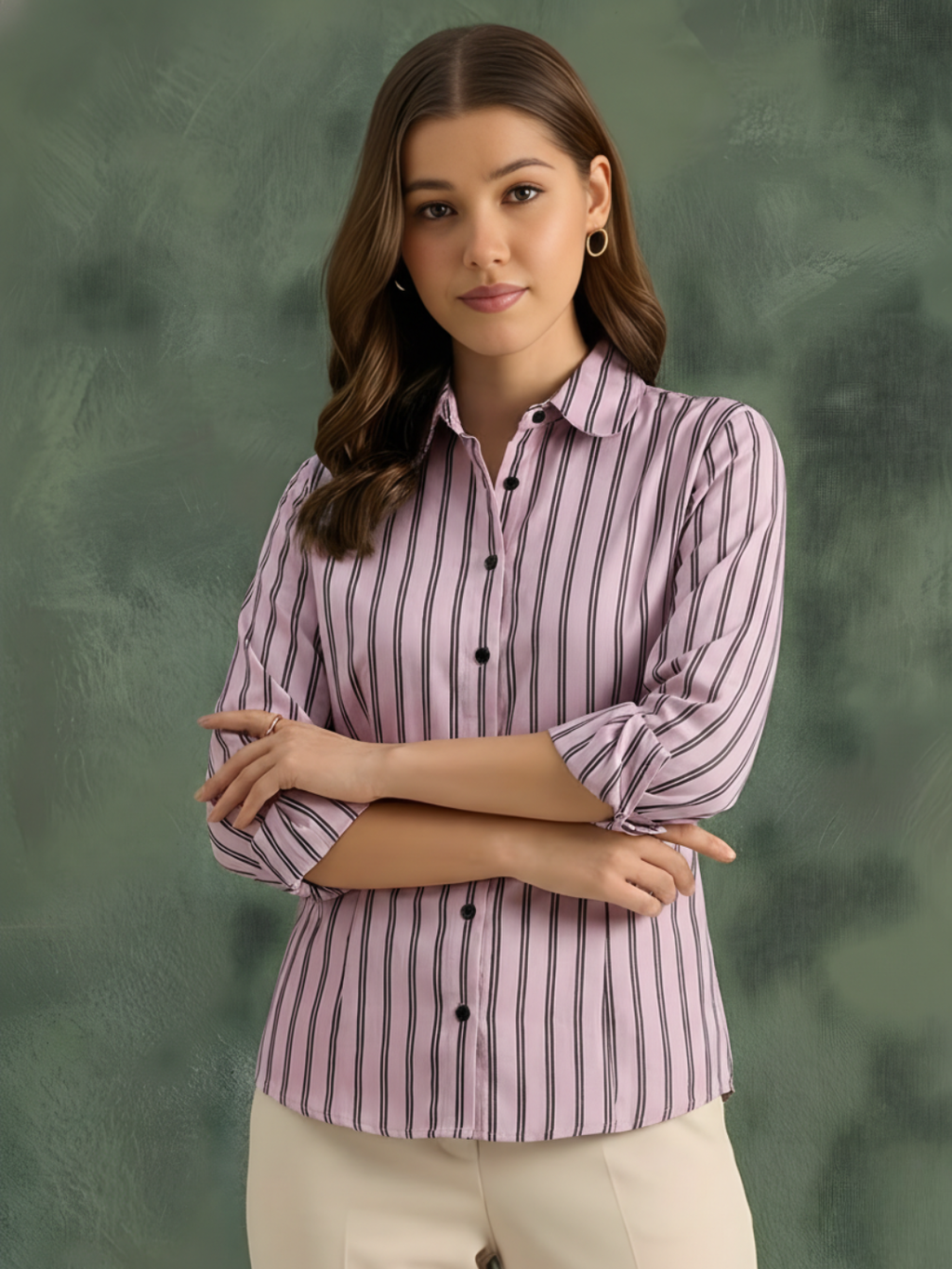 Pure Linen Striped Shirt