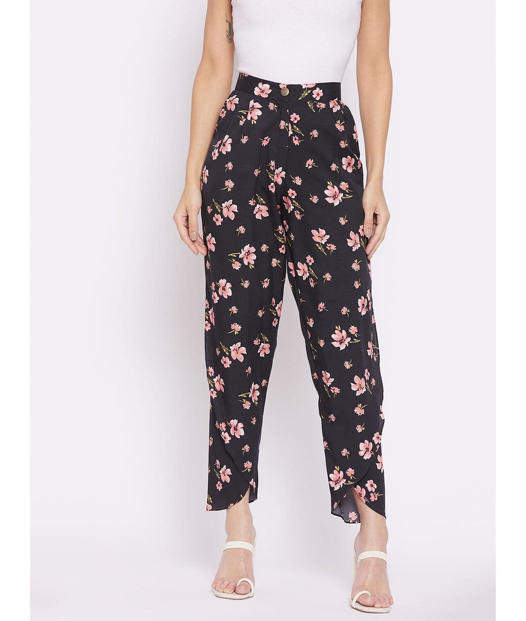 Adjustable Crepe Tulip Pants - Pinkkup