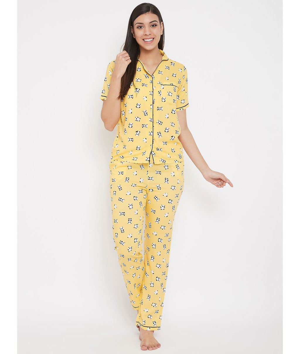 Printed Cotton Night Suit