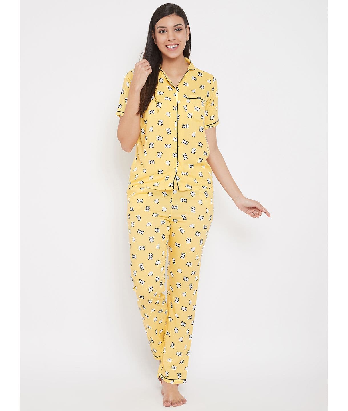 Printed Cotton Night Suit