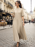 Pure Cotton Shirt Dress With Gathered Detailing - Pinkkup