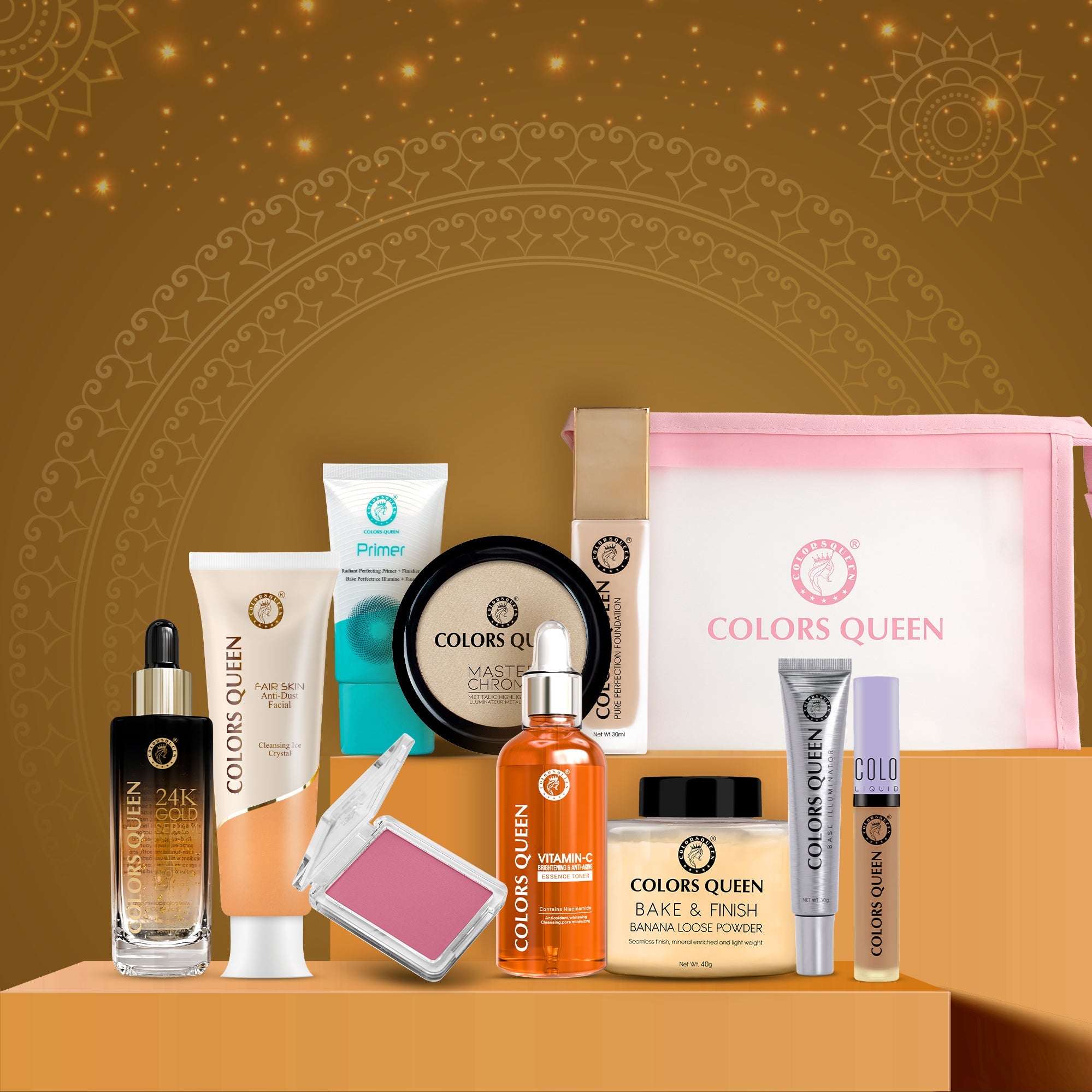 Wedding Makeup Kit with Free 29 Brush Set