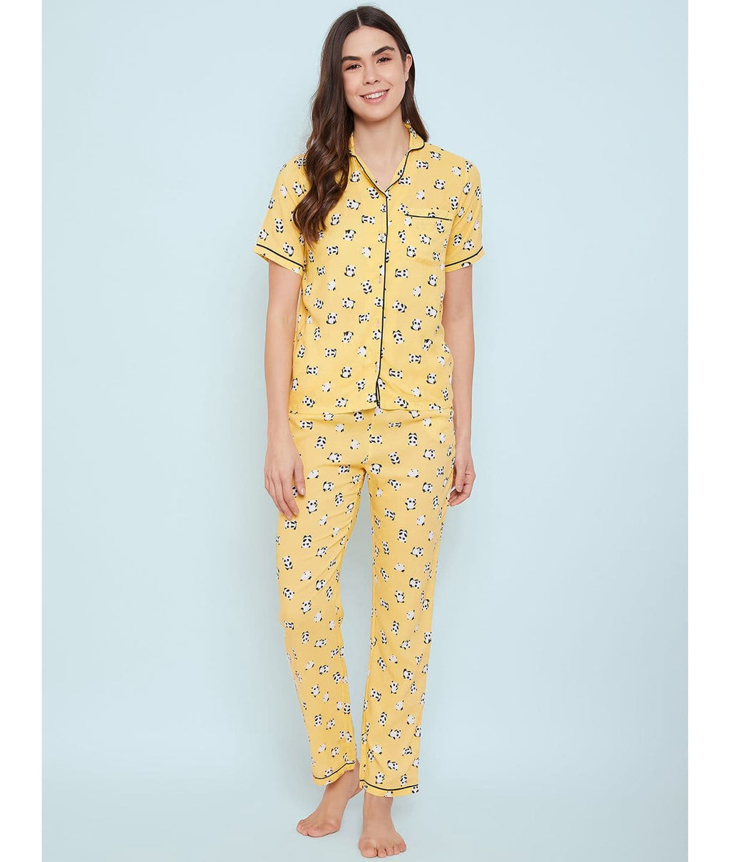 Printed Cotton Night Suit
