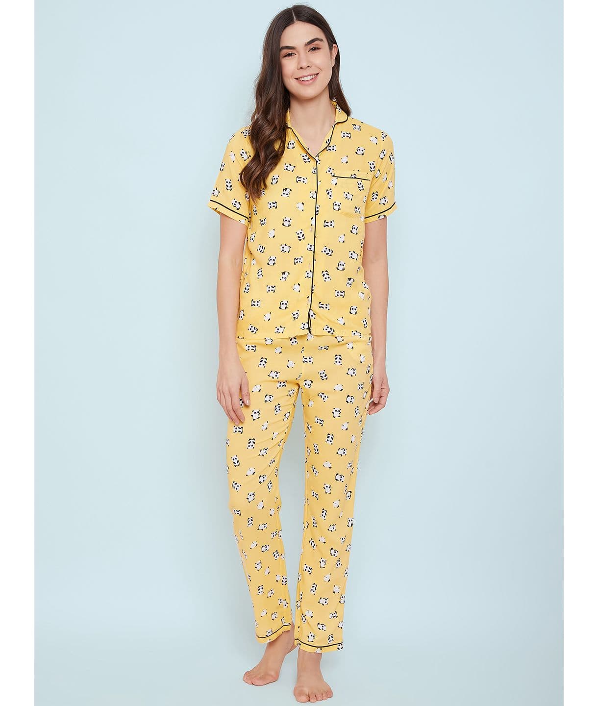 Printed Cotton Night Suit