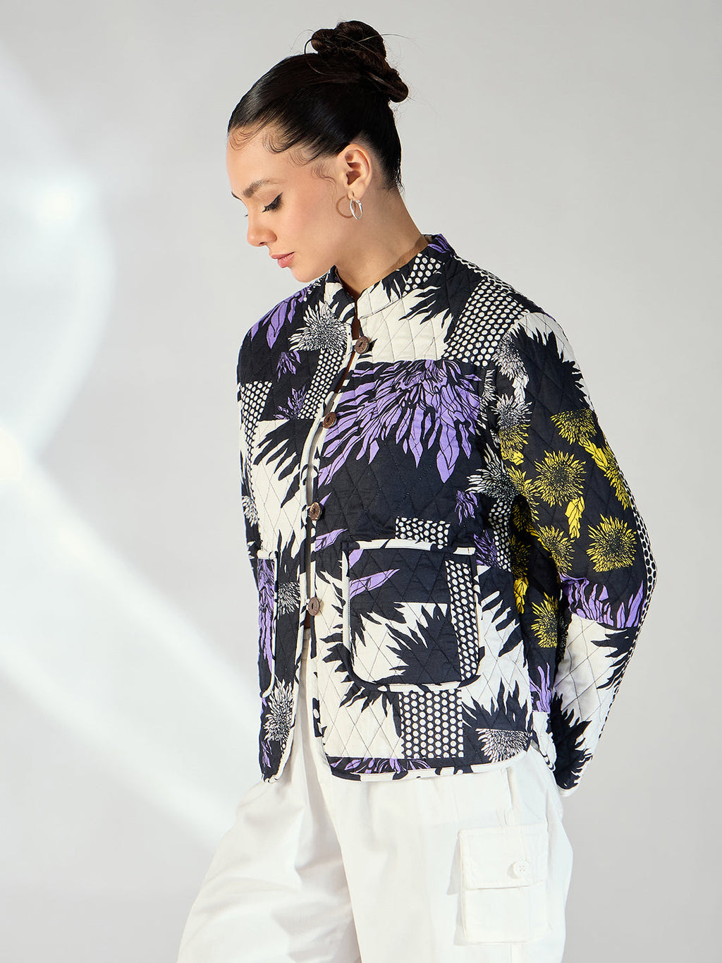 Reversible Cotton Quilted Jacket