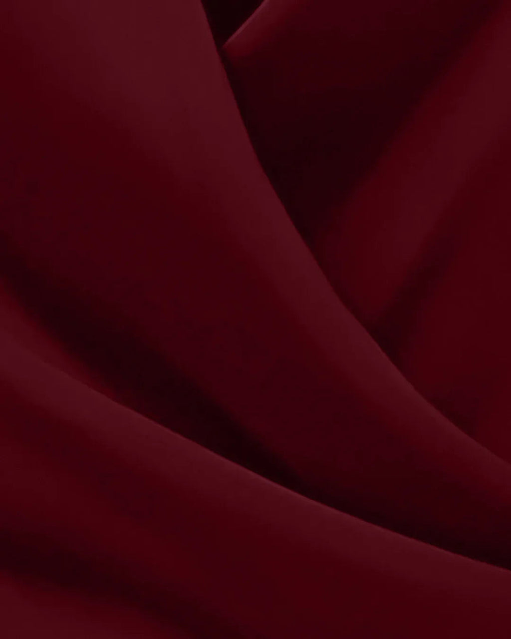 Red Solid Color Deep V-Neck Twist Knot Asymmetrical Top