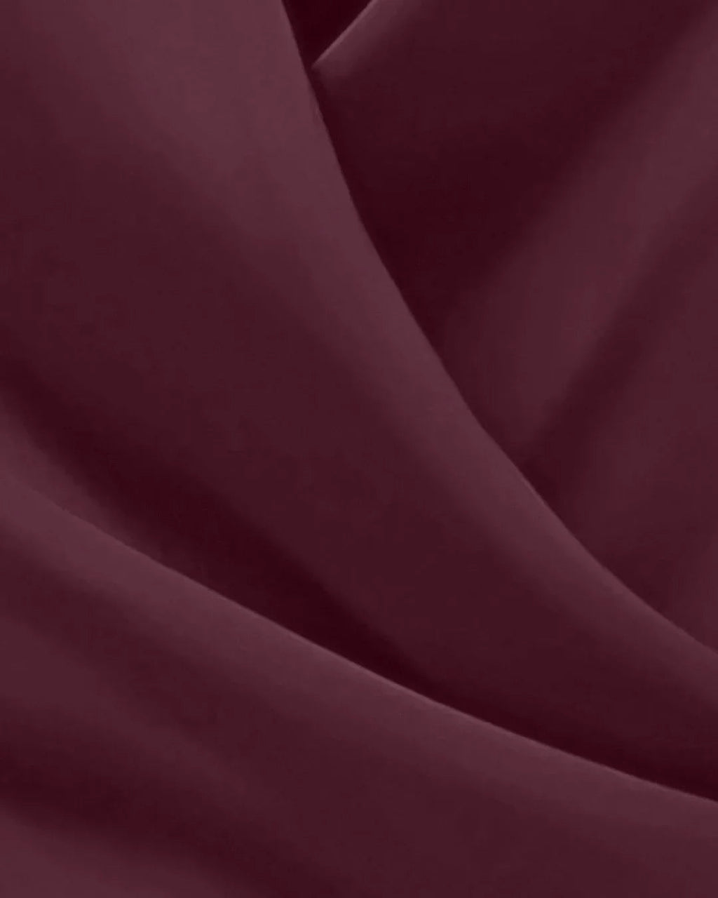 Maroon Solid Color Deep V-Neck Twist Knot Asymmetrical Top