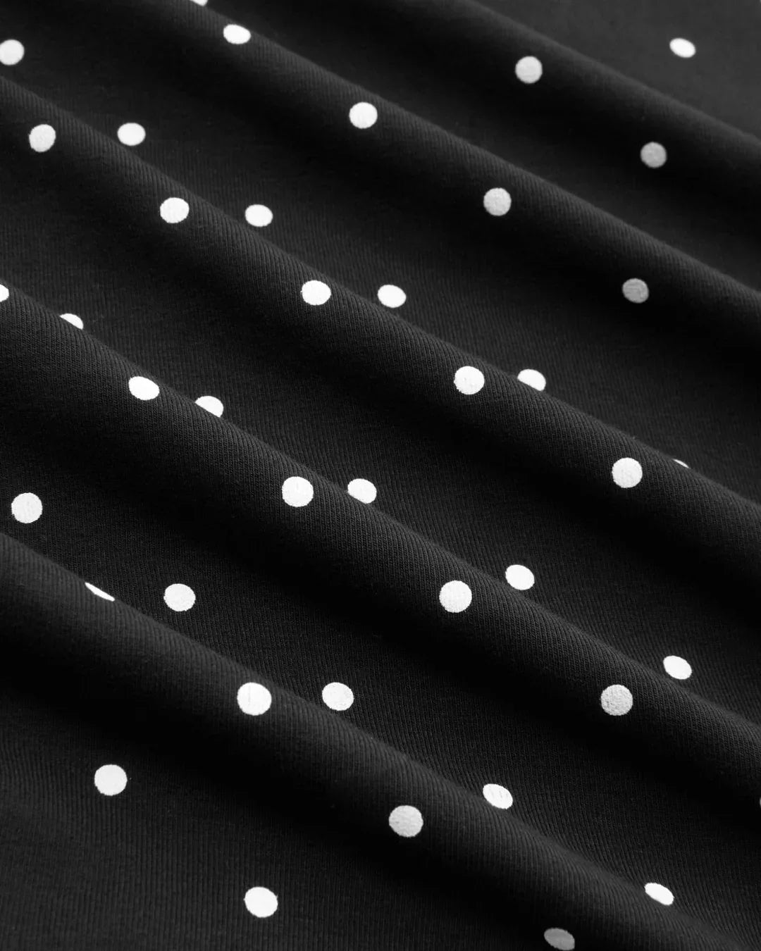 Polka Dot Boat Neck Ruched Top Curve & Plus