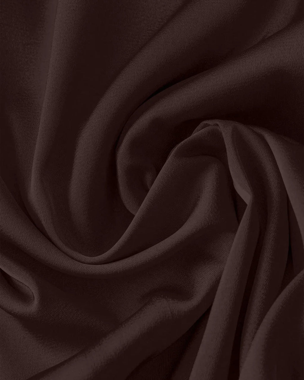 Solid Color Satin Spaghetti Strap Bowknot Elegant Dress Curve & Plus in Coffee