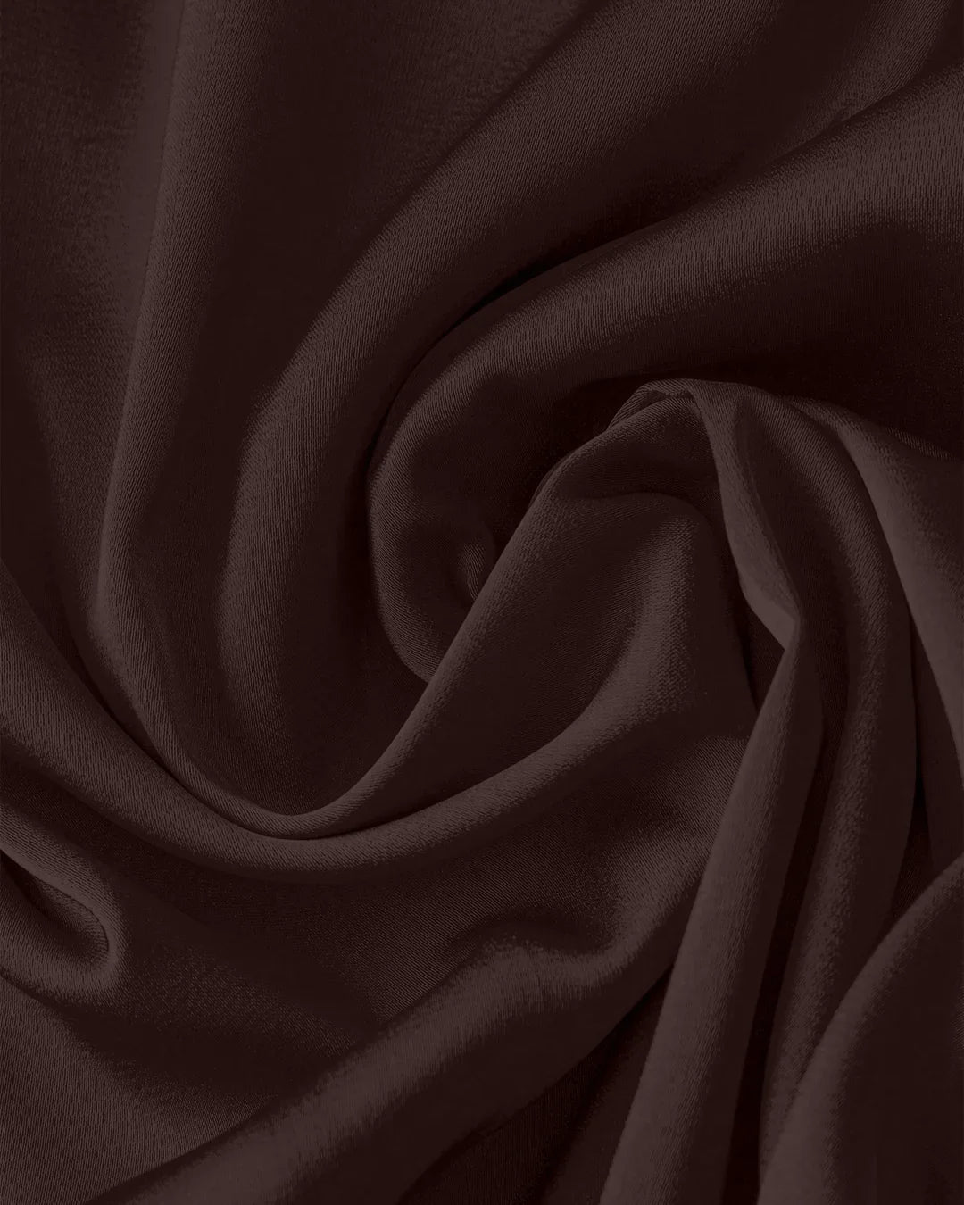 Solid Color Satin Spaghetti Strap Bowknot Elegant Dress Curve & Plus in Coffee