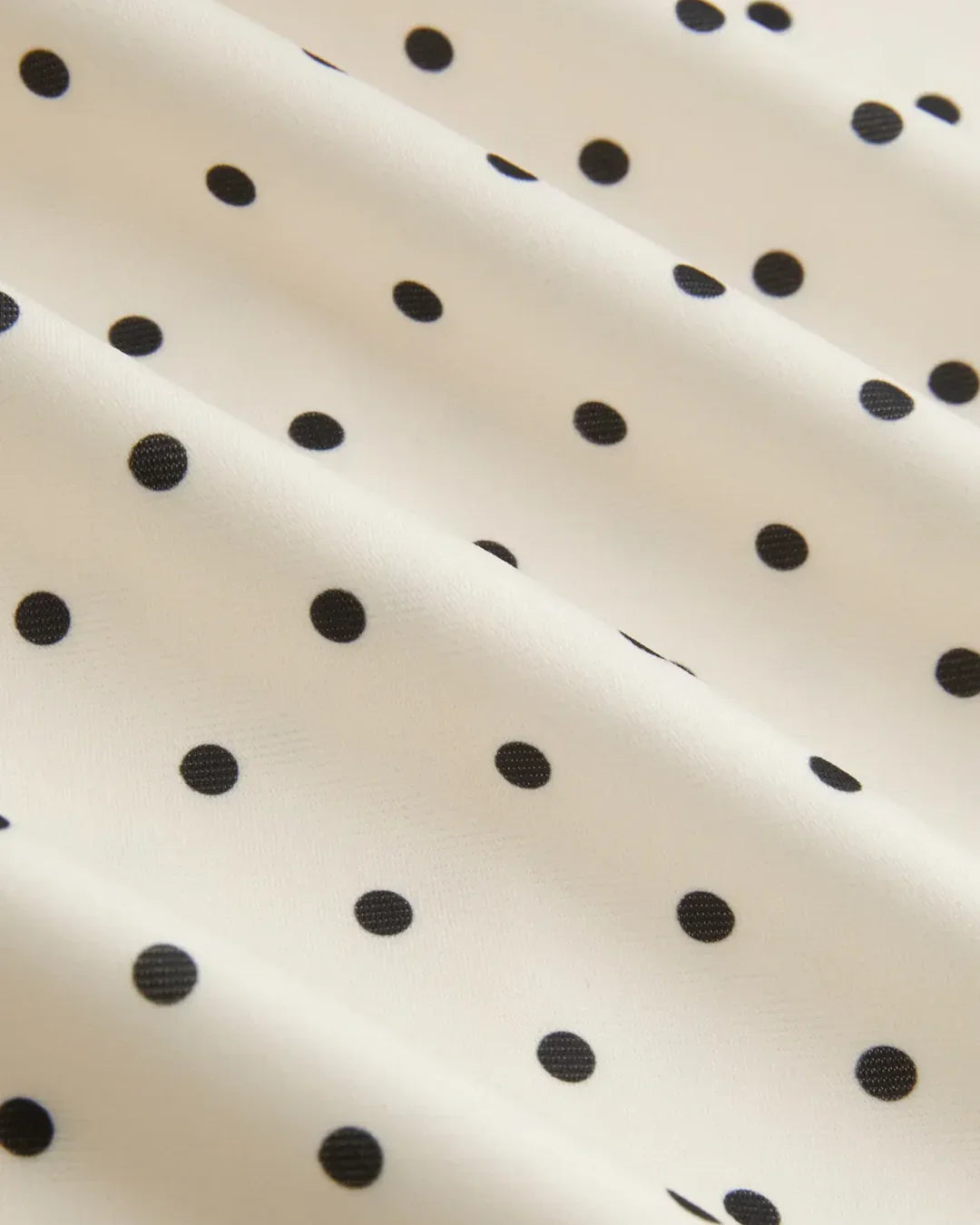 Polka Dot Boat Neck Tie Side Split Midi Dress