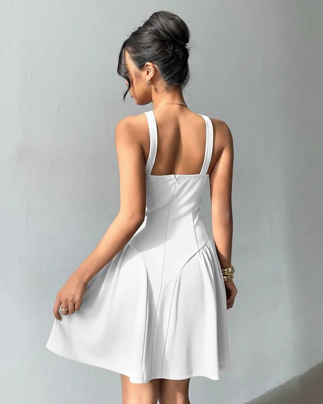 Strapless Tube Mini Dress in White