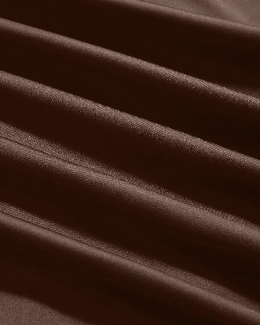 Satin V-neck Backless and Bowknot Mermaid Maxi Dress in Brown
