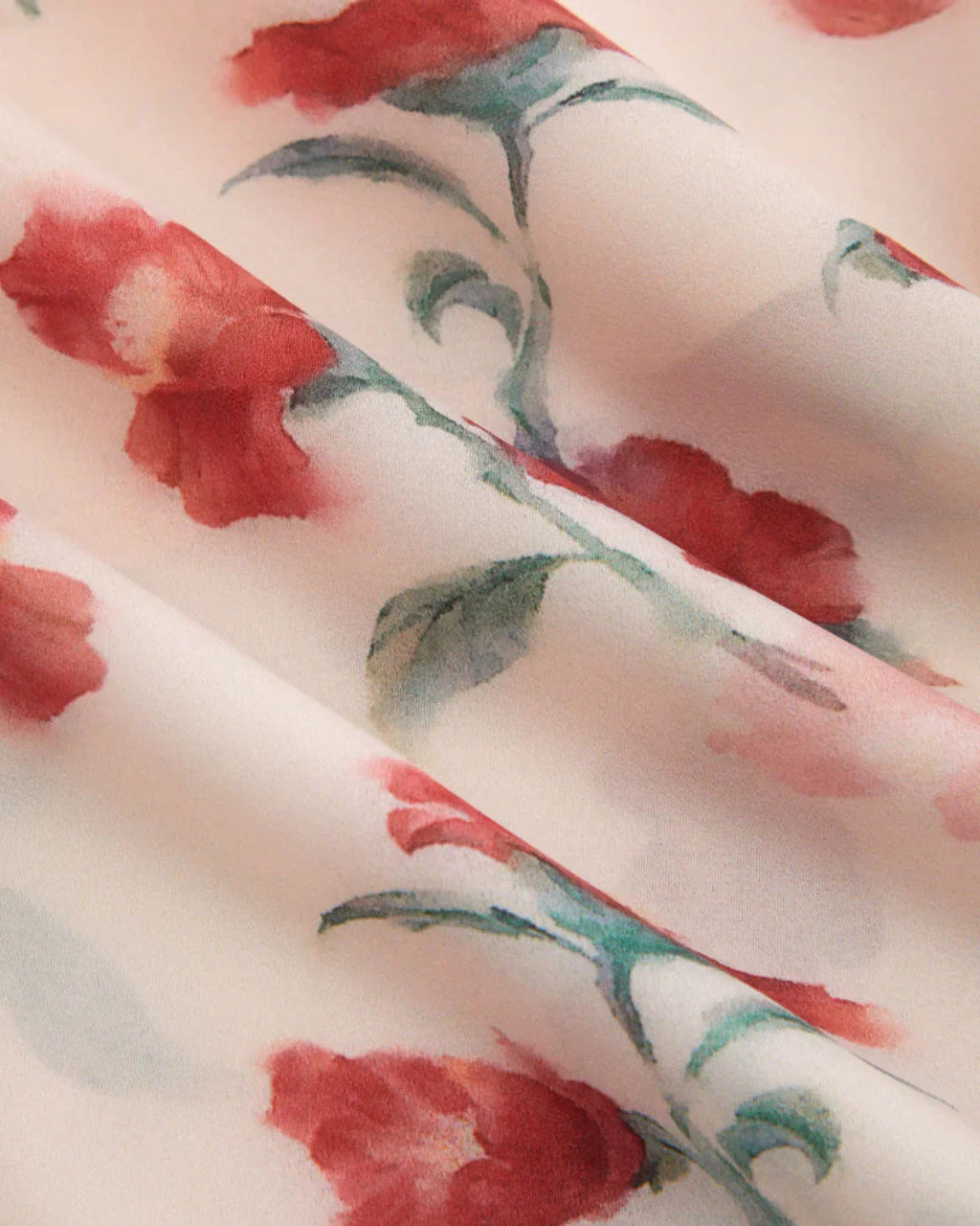 Chiffon Floral Sweetheart Neck Ruffle Hem Maxi Dress