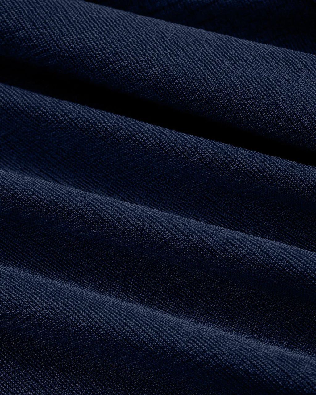Mock Neck Ruched Short Sleeve Top in Dark Navy Blue