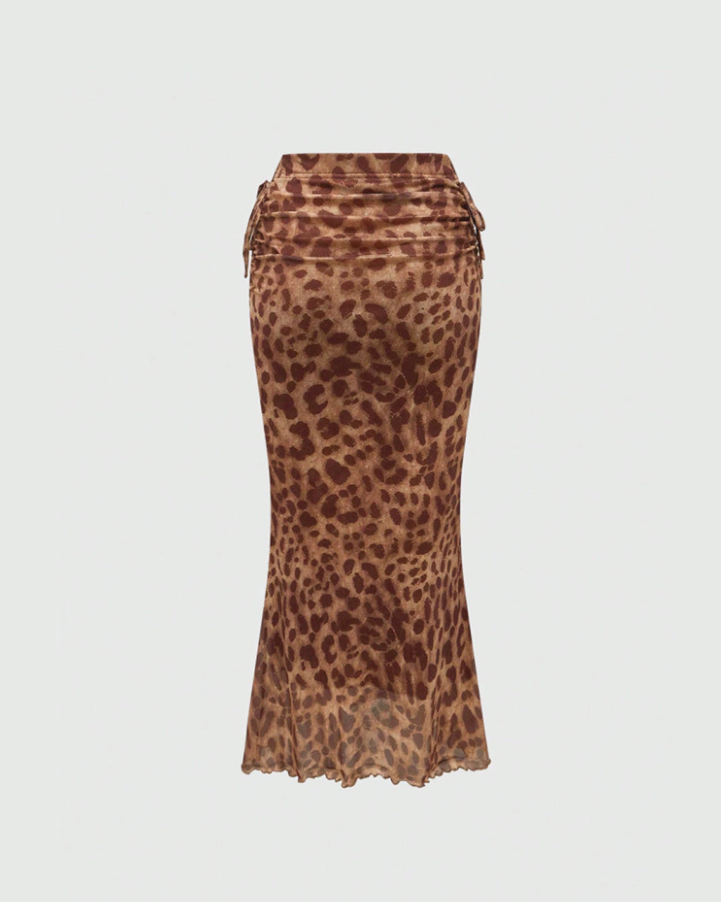 Leopard Print Bodycon Midi Skirt