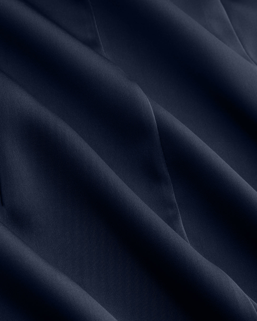 V-neck Ruched Knotted Tie Back Mini Dress in Navy Blue