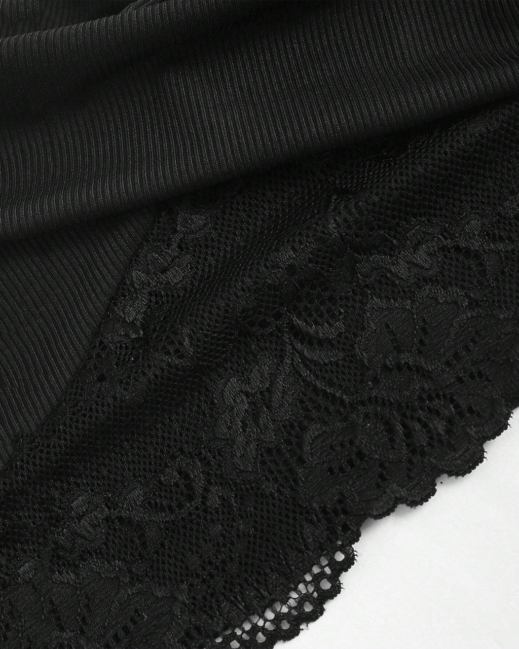 Lace Splicing Wrapped Cross Neck Camisole Top in Black