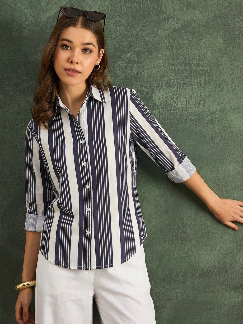 Pure Cotton Striped Shirt
