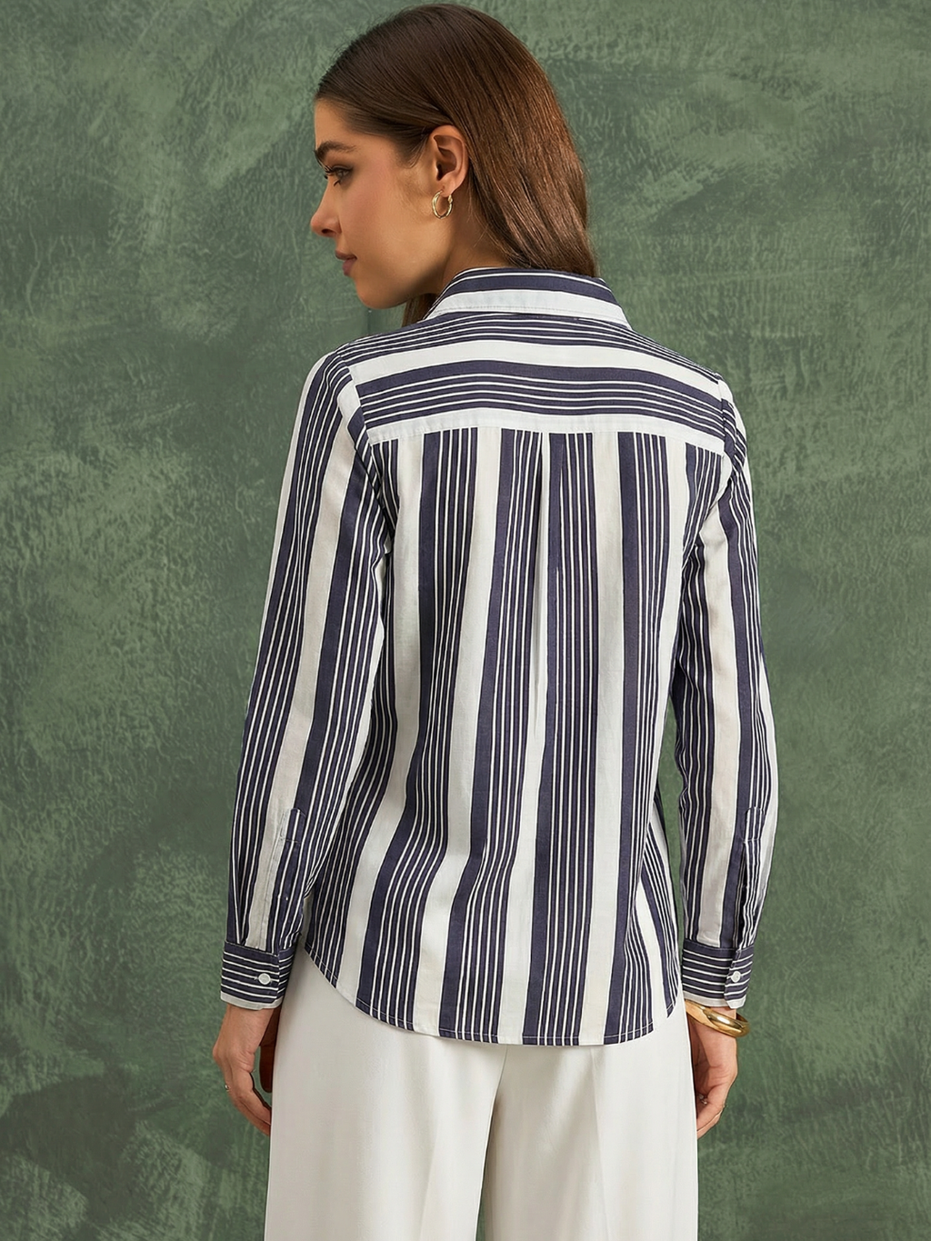Pure Cotton Striped Shirt