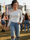 Stretchable Asymmetrical Ruched Top - Pinkkup