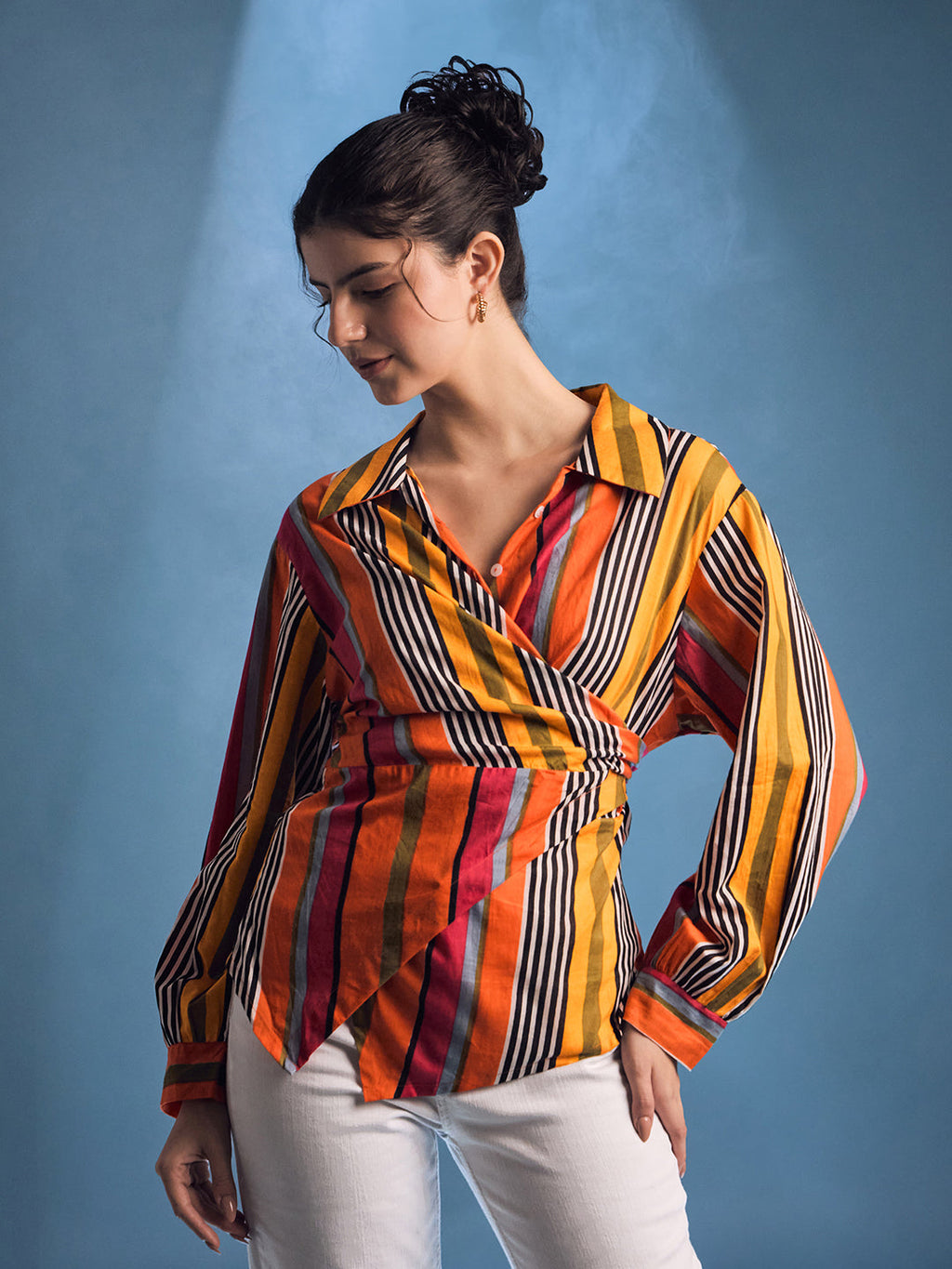 Pure Cotton Wrap Shirt