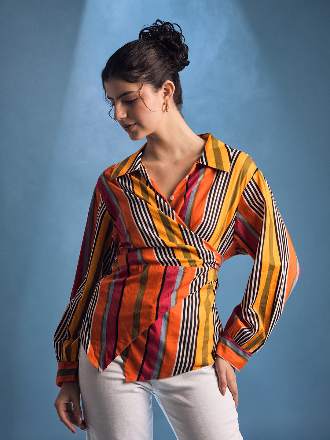 Pure Cotton Wrap Shirt