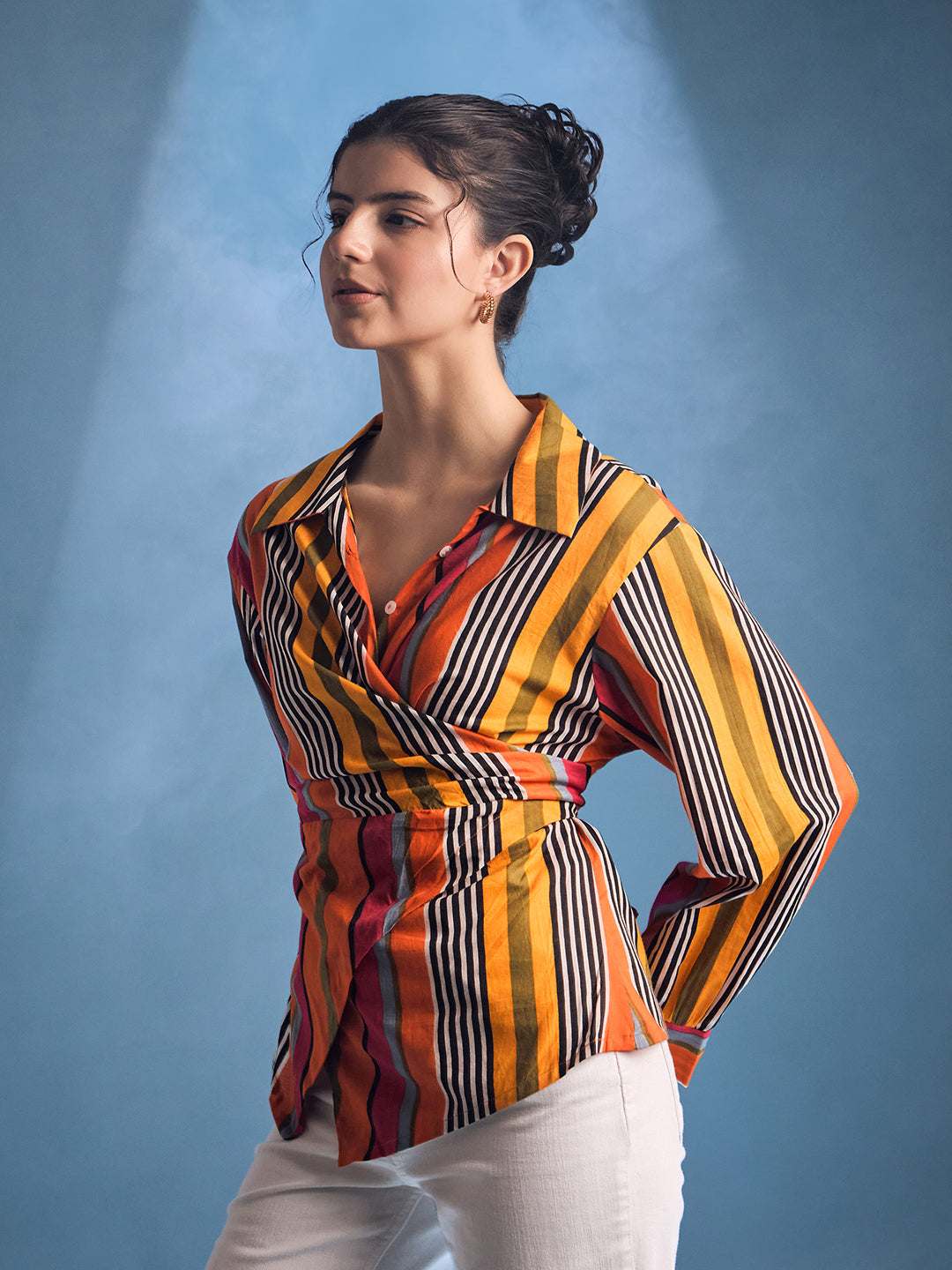 Pure Cotton Wrap Shirt