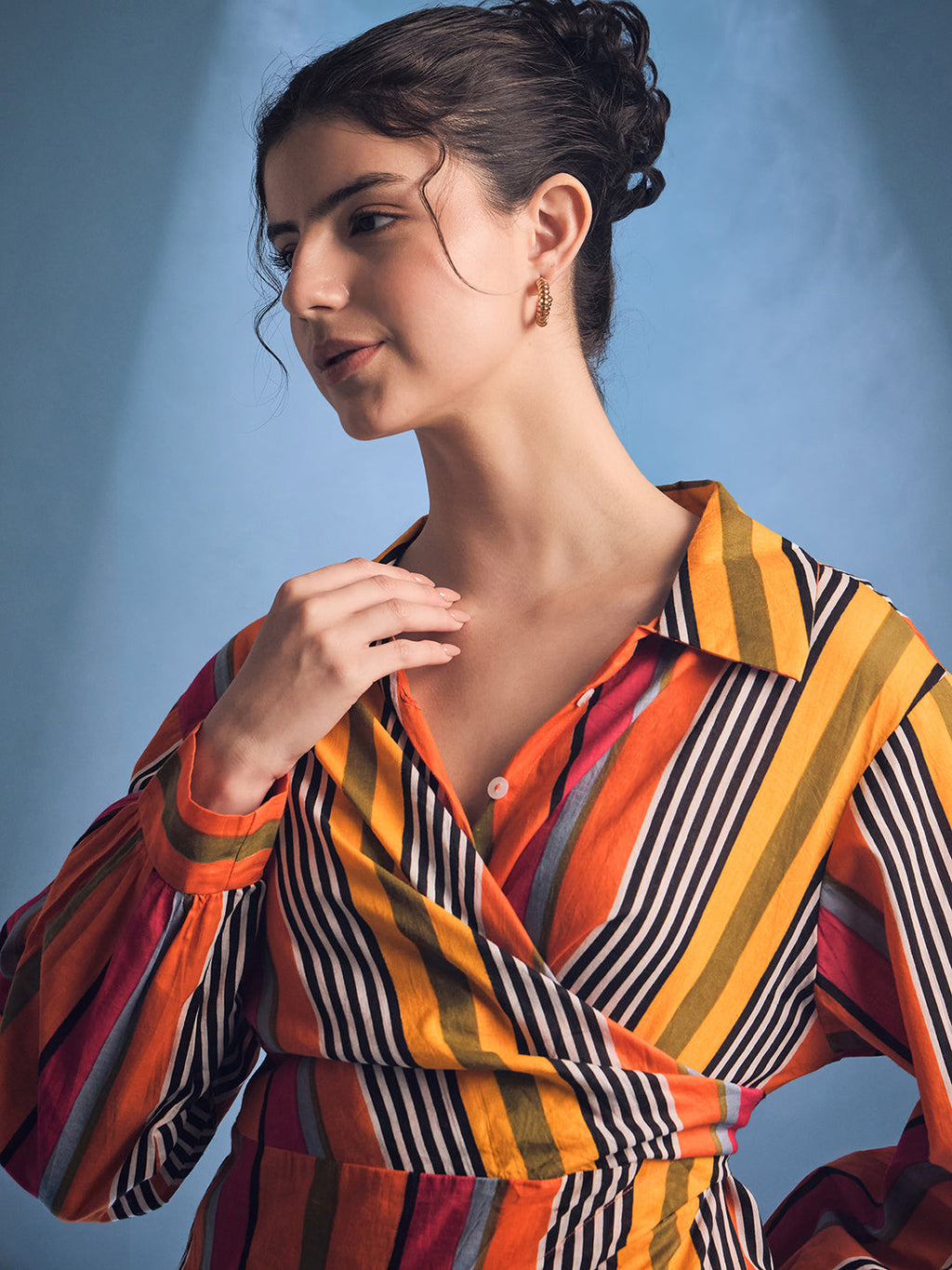 Pure Cotton Wrap Shirt