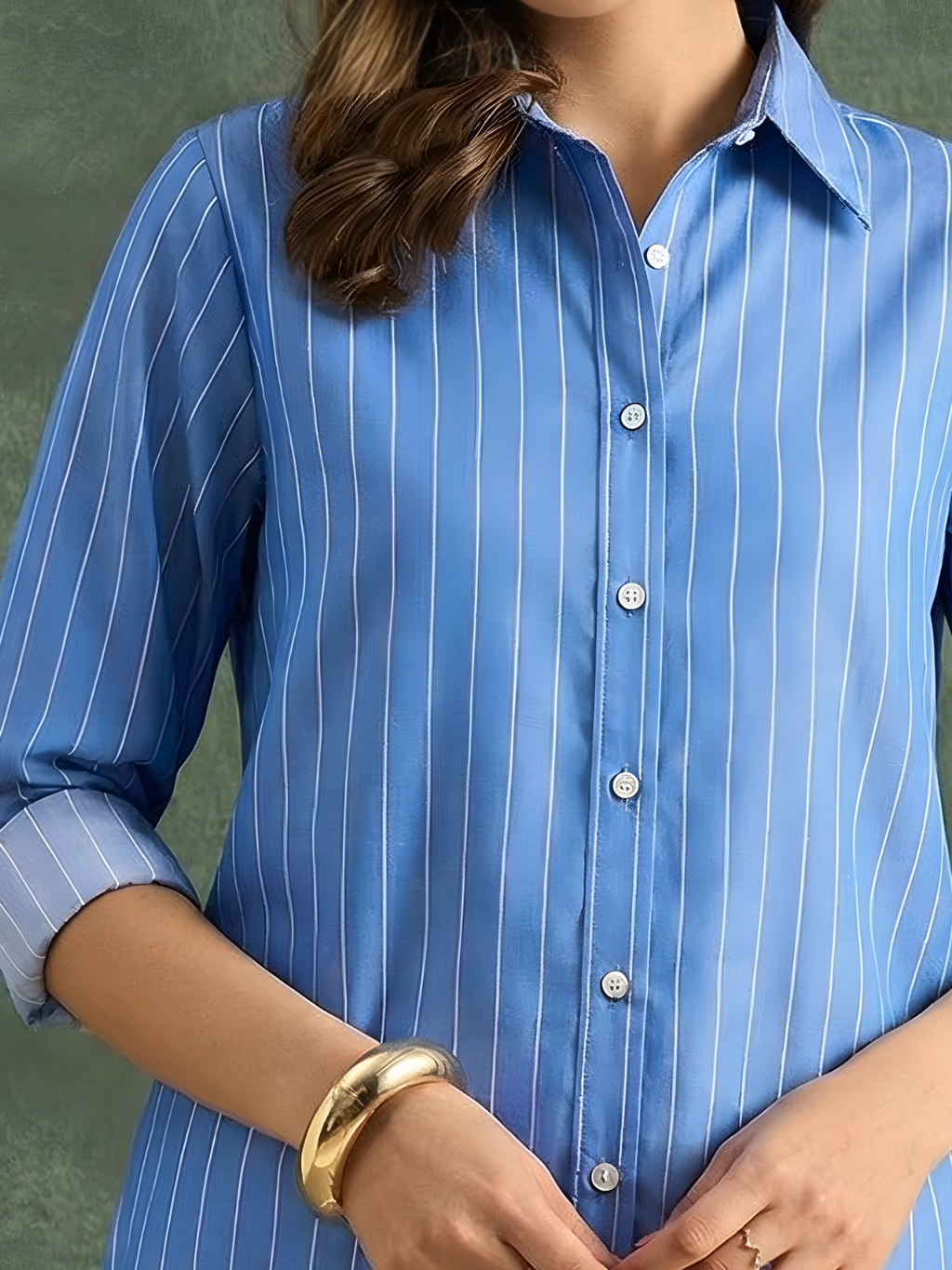 Pure Linen Striped Shirt