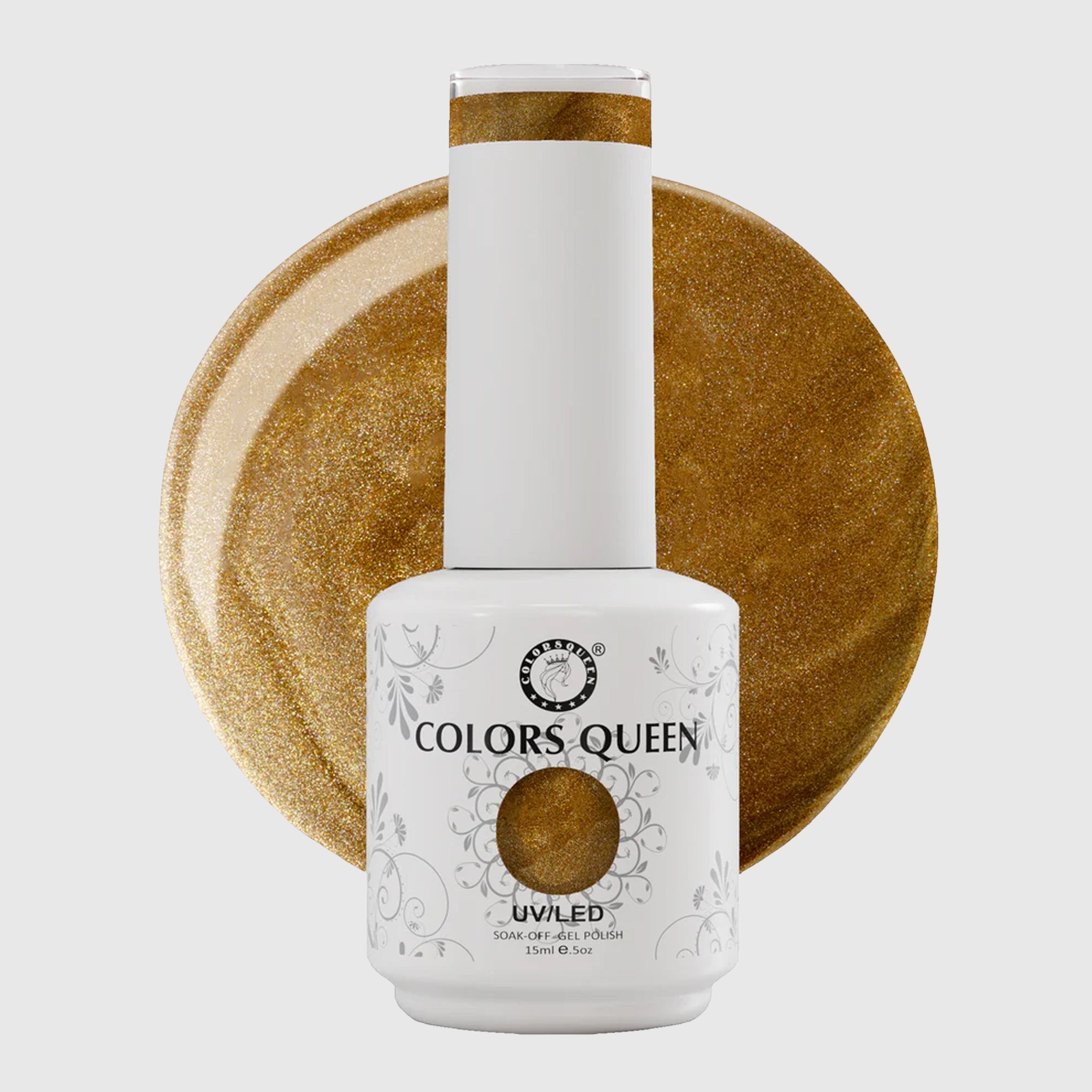 UV LED Soak Off Gel Polish - Glitter Nail Colors 