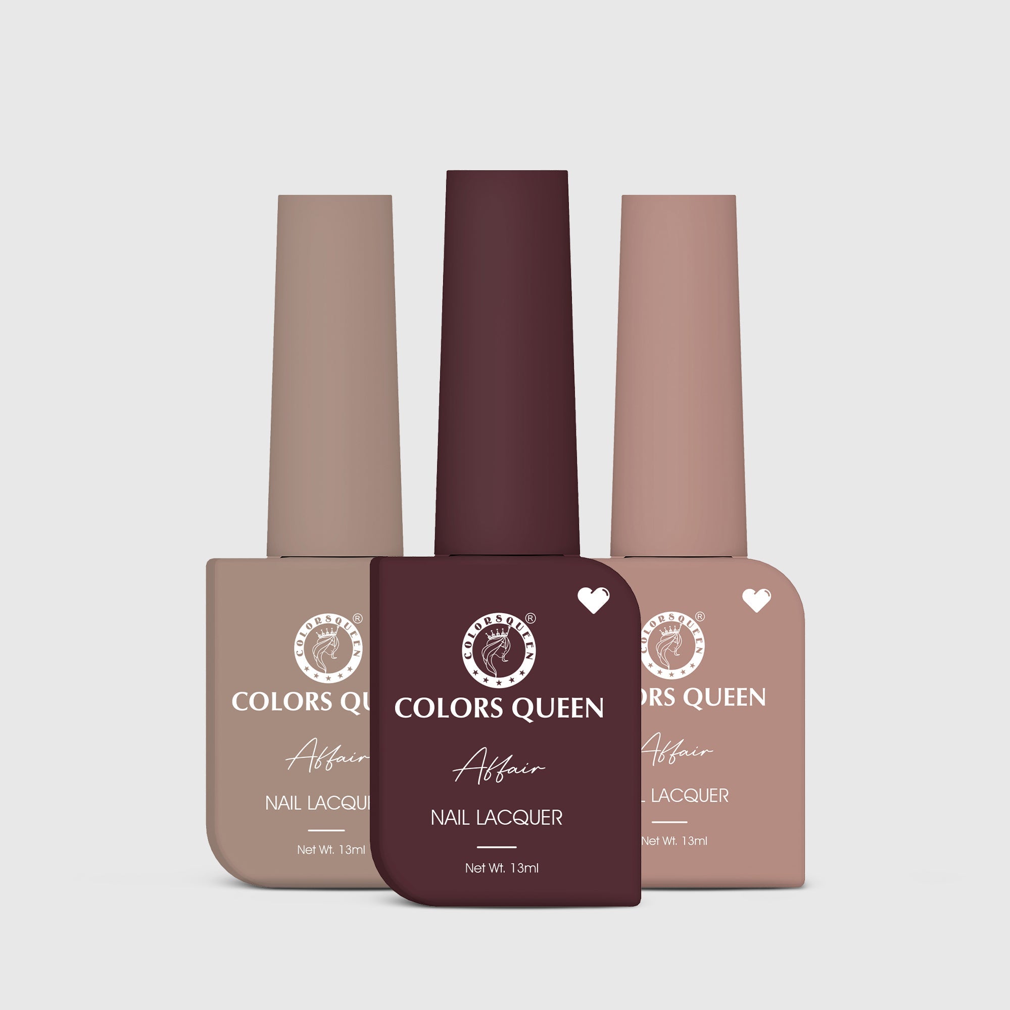 Affair Matte Nail Paint Set of 3 – Highly Pigmented Enamel
