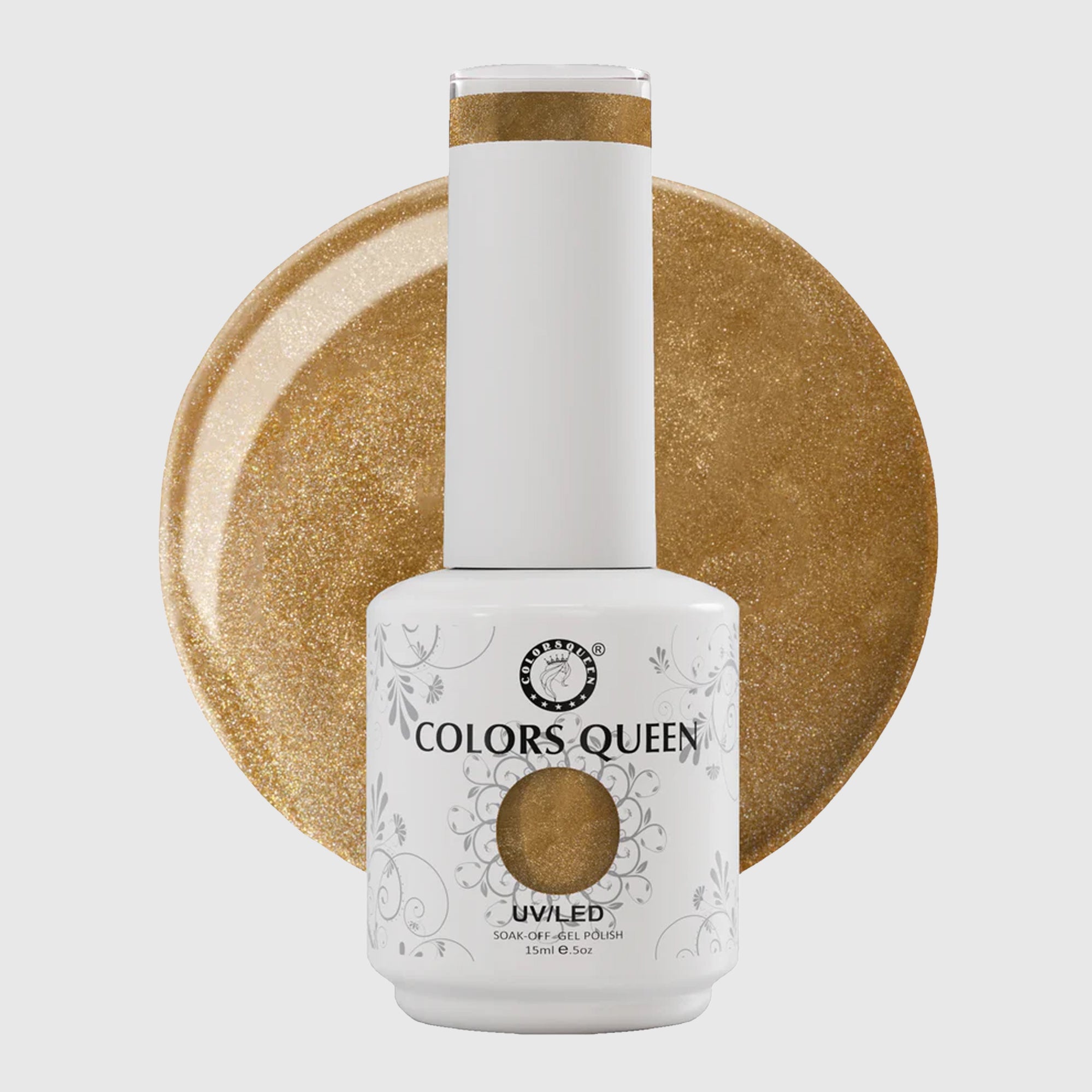 UV LED Soak Off Gel Polish - Glitter Nail Colors 