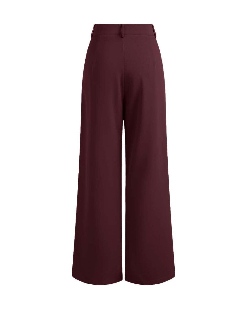 Korean Style Baggy Trousers in Cherry Red
