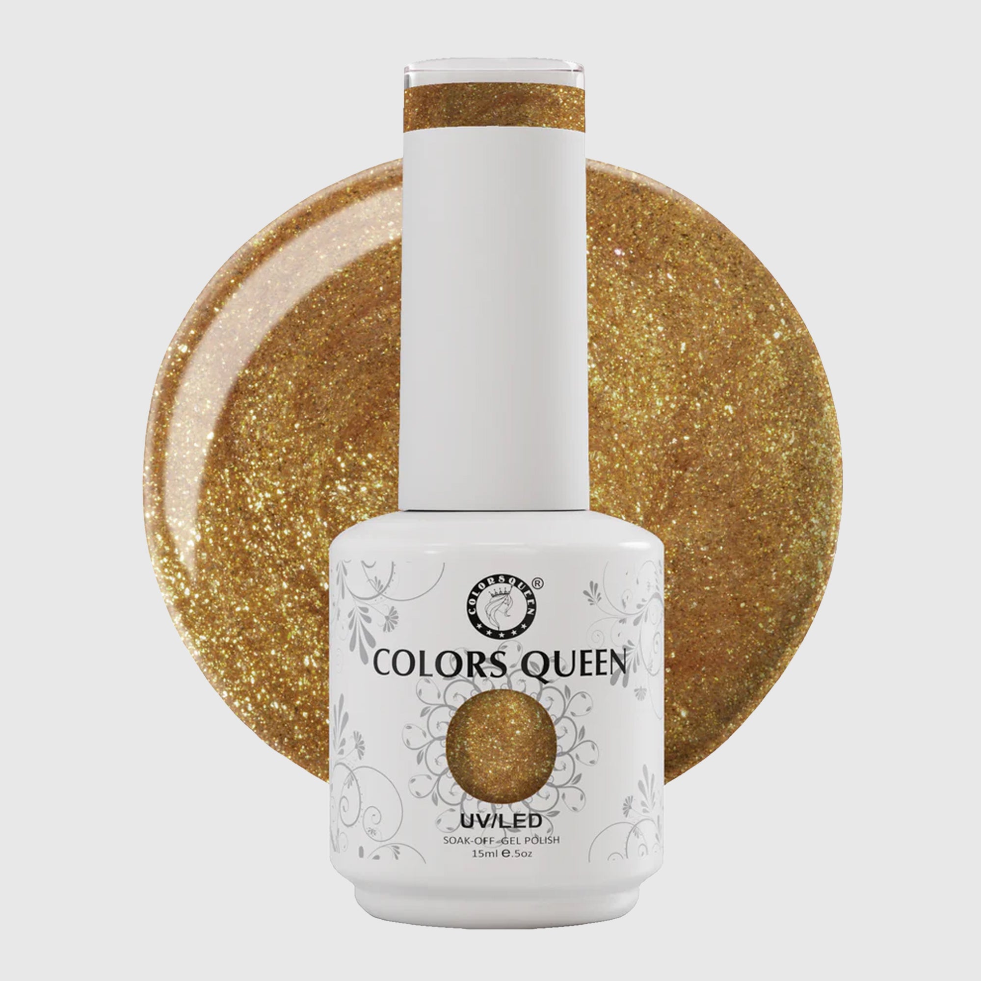UV LED Soak Off Gel Polish - Glitter Nail Colors 