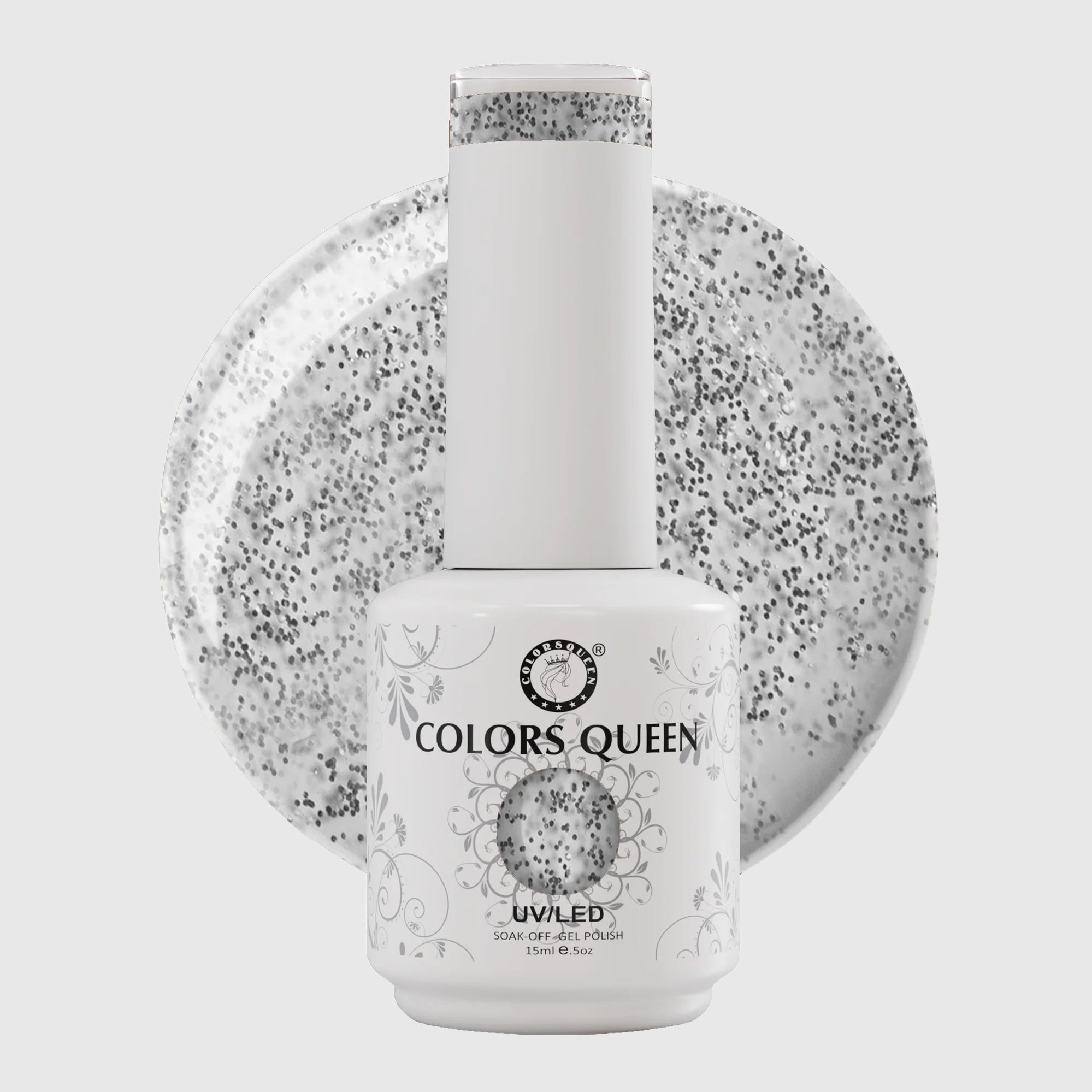 UV LED Soak Off Gel Polish - Glitter Nail Colors 