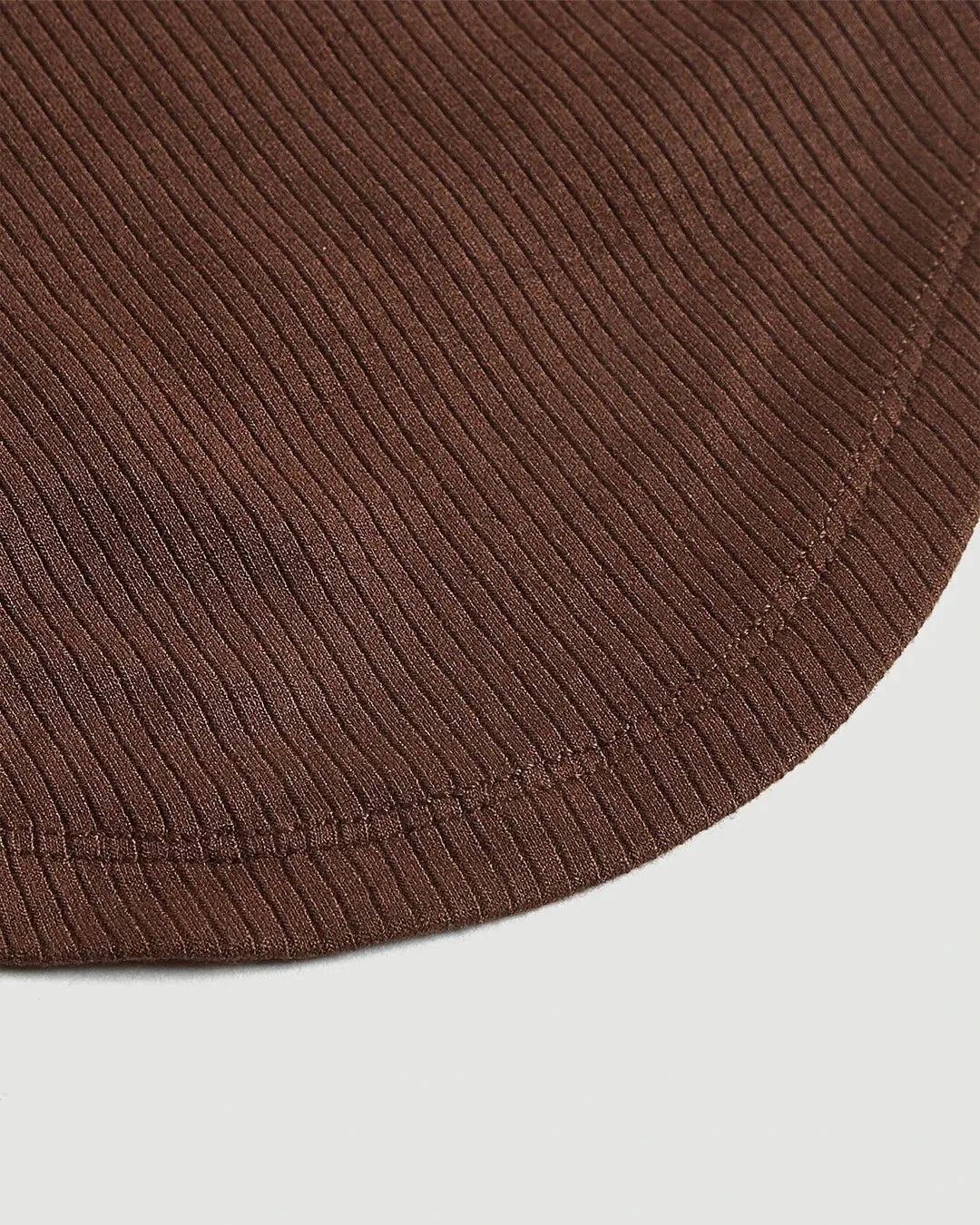 Tie Around Corset Off Shoulder Top In Chocolate Fonde