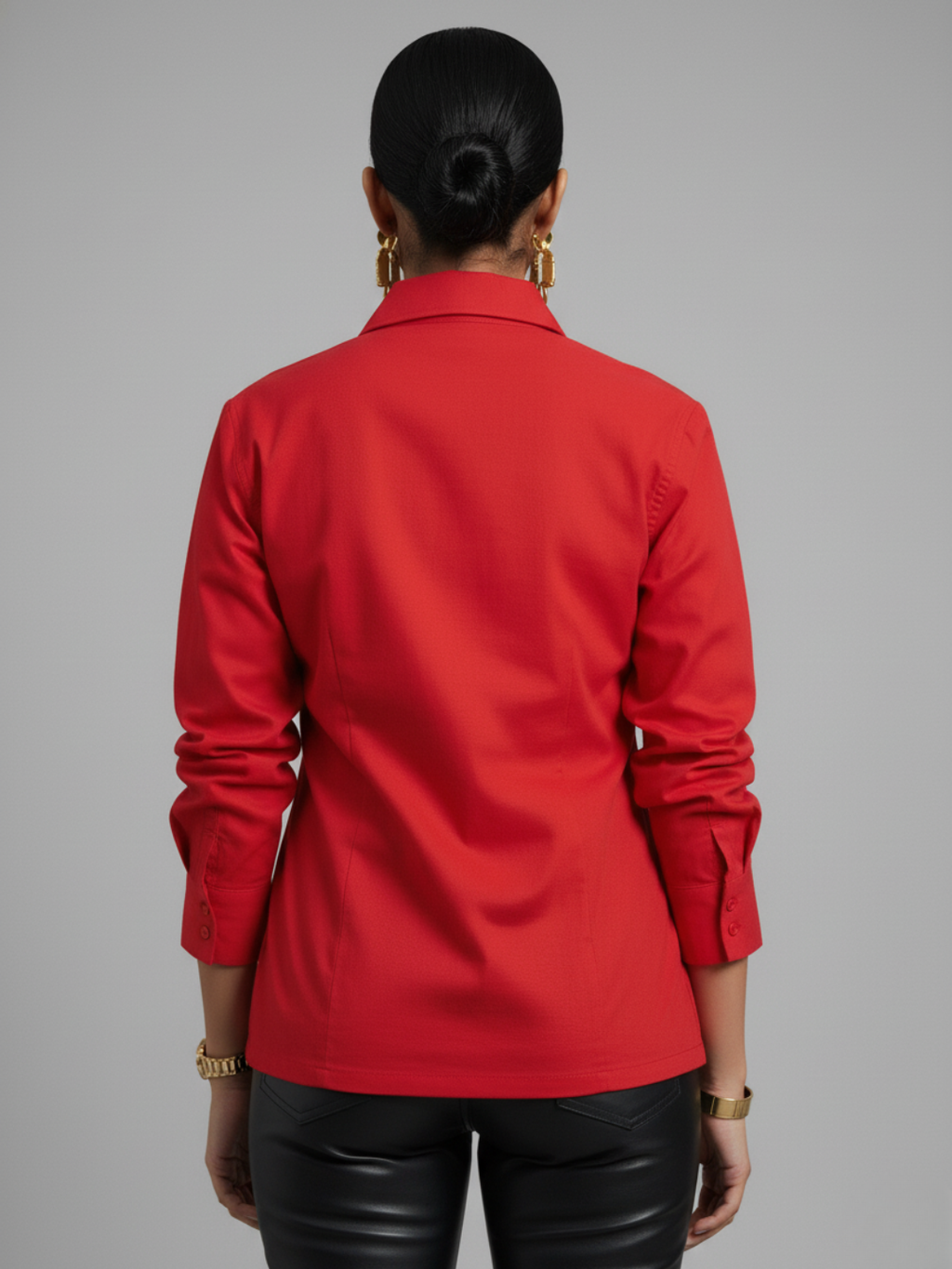 Pure Cotton Tie-Up Sequinned Shirt