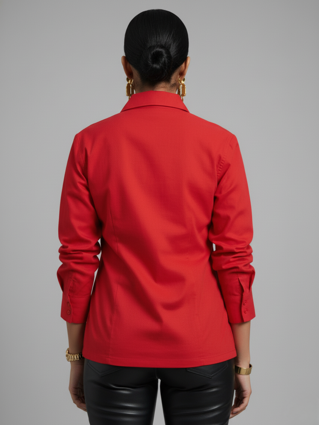 Pure Cotton Tie-Up Sequinned Shirt
