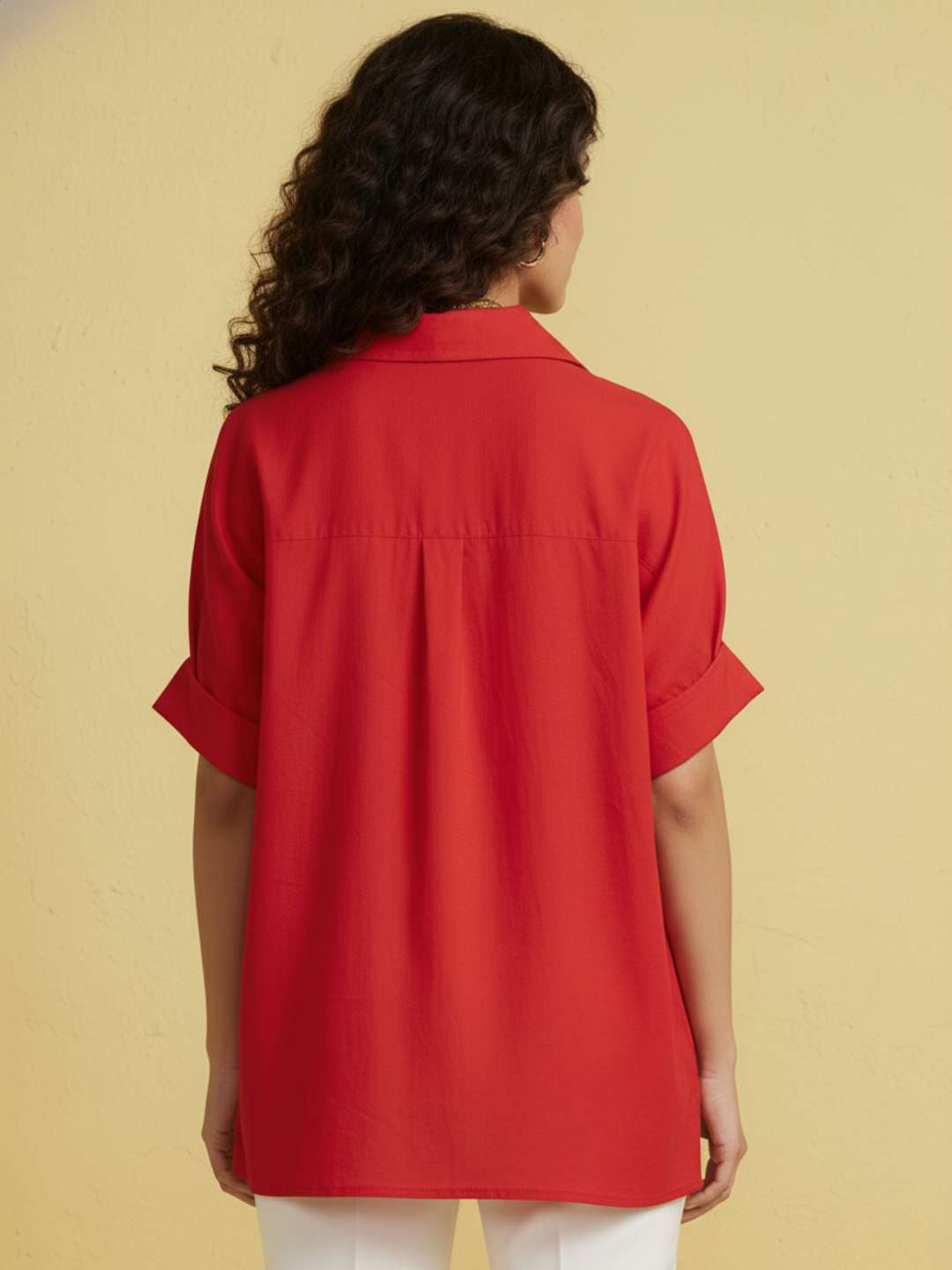 Antifit Embellished Pure Cotton Shirt