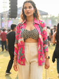 Printed Cotton Bralette - Pinkkup