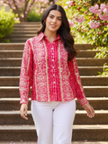 Printed Cotton Shirt - Pinkkup