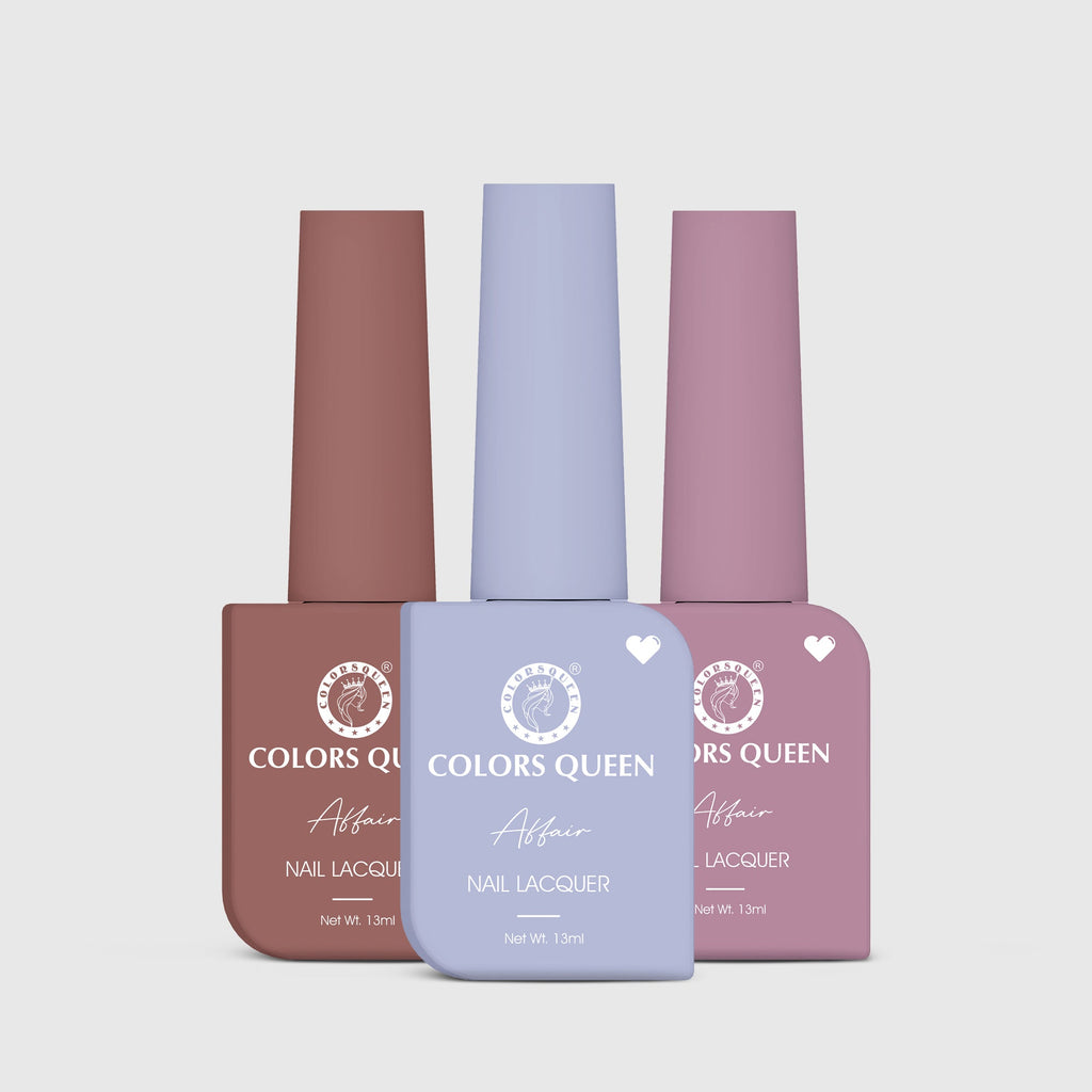 Affair Matte Nail Paint Set of 3 – Highly Pigmented Enamel