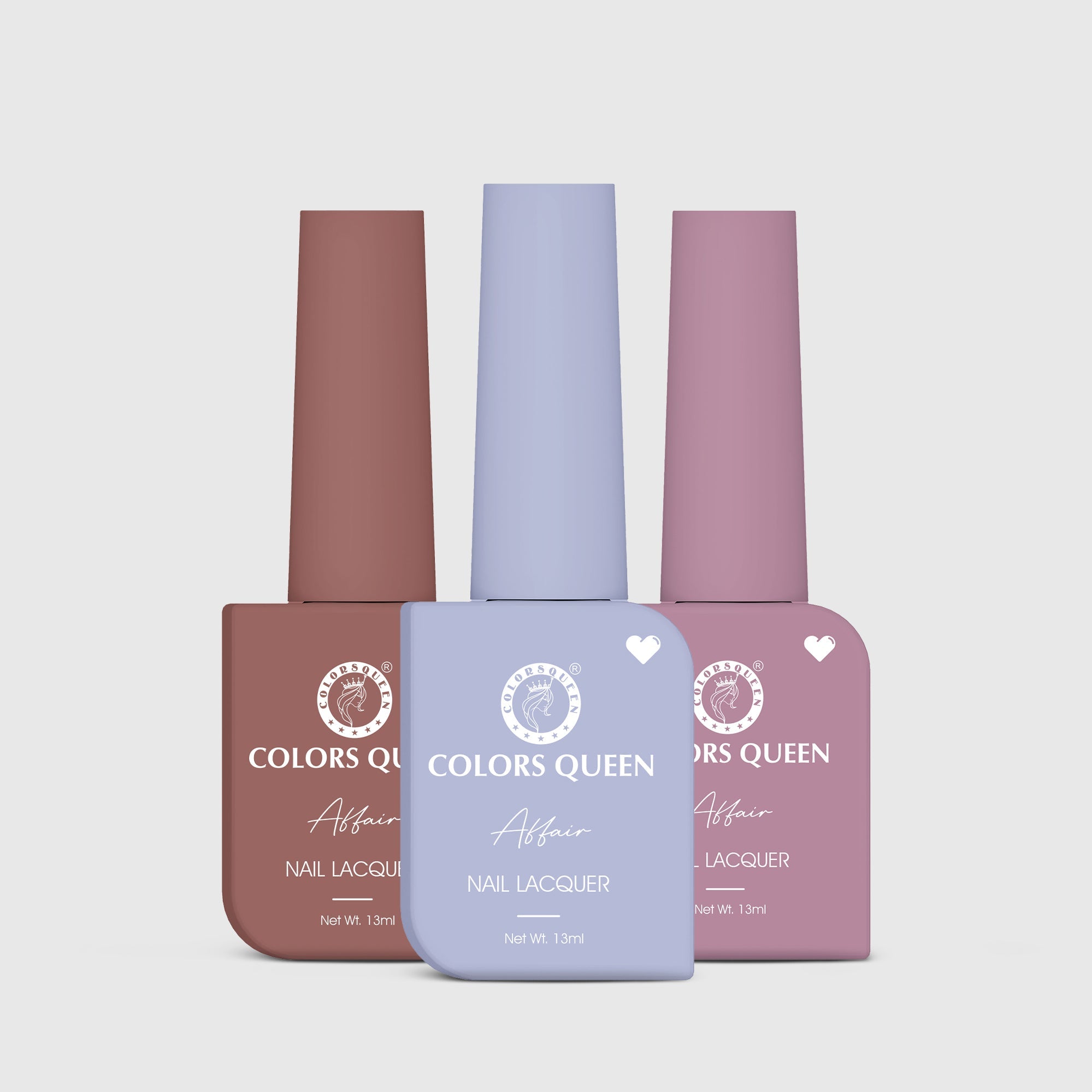 Affair Matte Nail Paint Set of 3 – Highly Pigmented Enamel