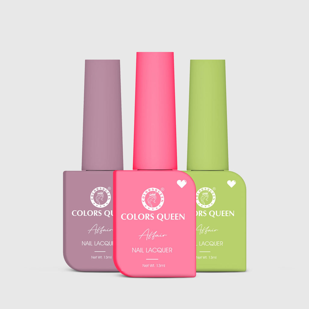 Affair Matte Nail Paint Set of 3 – Highly Pigmented Enamel