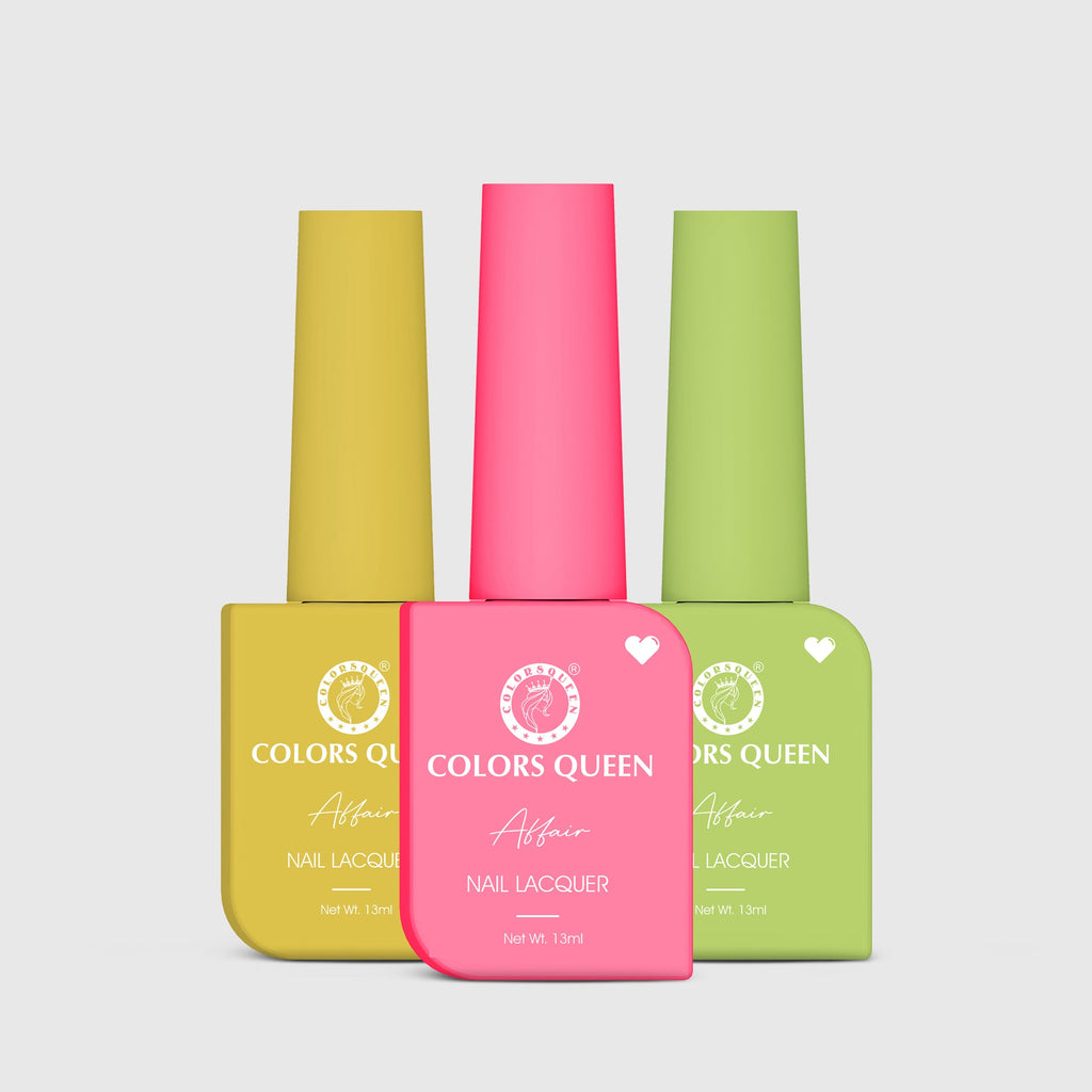 Affair Matte Nail Paint Set of 3 – Highly Pigmented Enamel