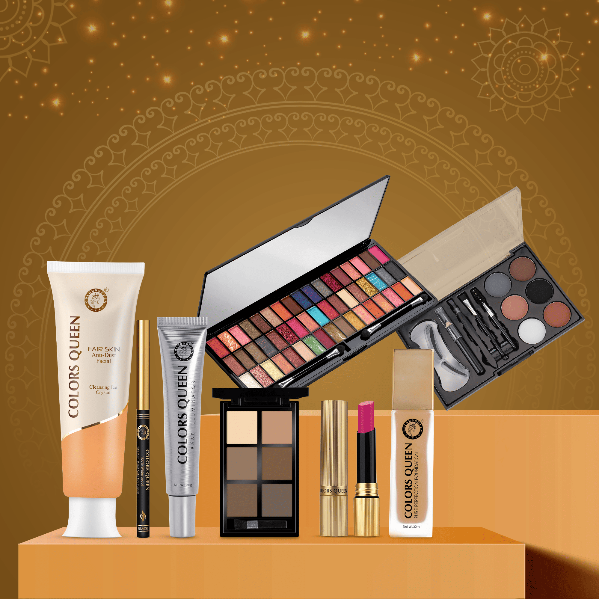 Wedding Makeup Kit with Free 29 Brush Set